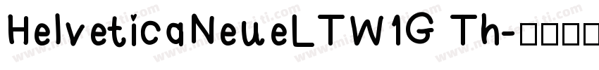 HelveticaNeueLTW1G Th字体转换